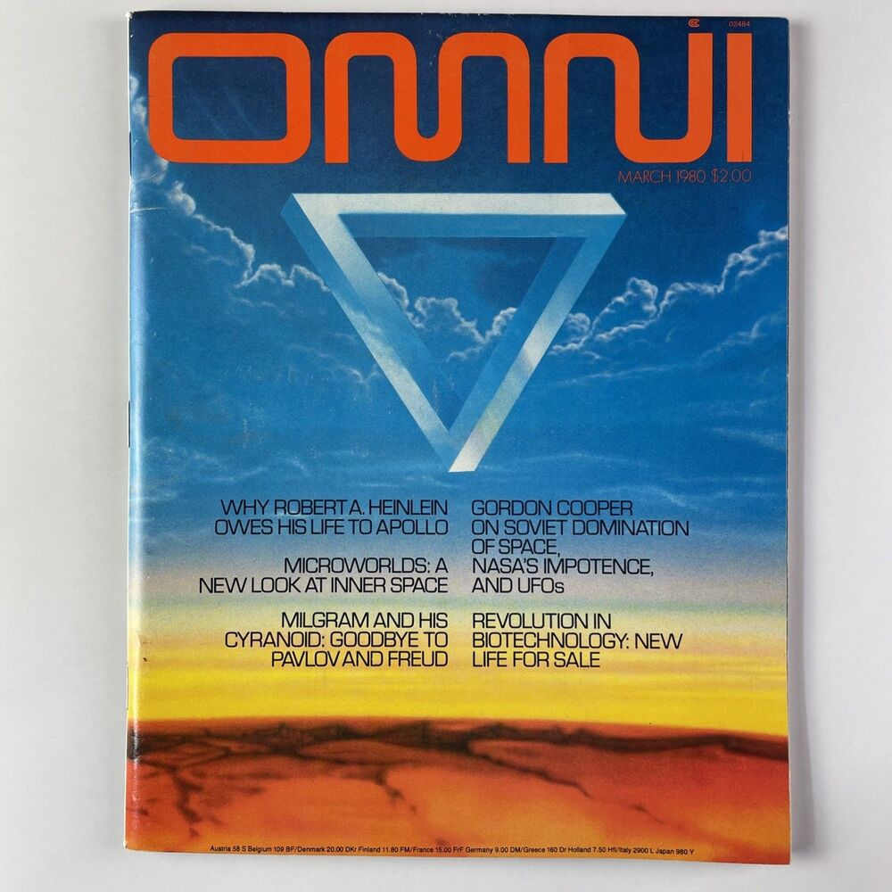 Vintage Omni Magazine March 1980 Guy Fery Gene of Art NASA UFO Soviet Apollo